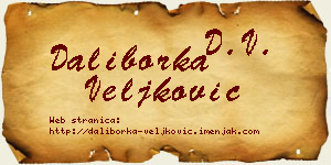 Daliborka Veljković vizit kartica